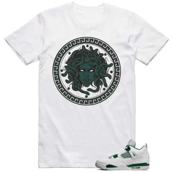 Jordan 4 Oxidized Green Shirt Medusa Graphic Jezsport.com