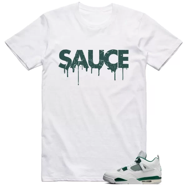 Jordan 4 Oxidized Green Shirt Sauce Graphic Jezsport.com