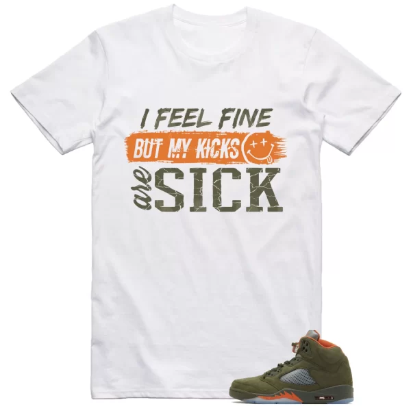 Jordan 5 Olive Shirt Sick Kicks Graphic Jezsport.com