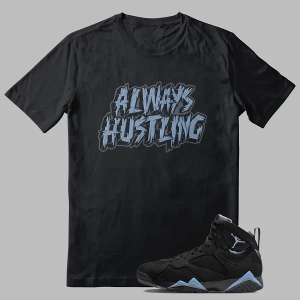 Jordan 7 Chambray Shirt – Always Hustling Graphic Jezsport.com