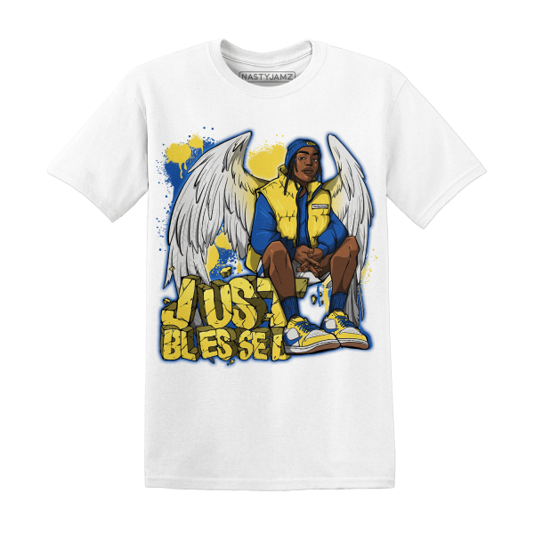 Low OG Canary TVSC 1s T Shirt Match Just Blessed Jezsport.com