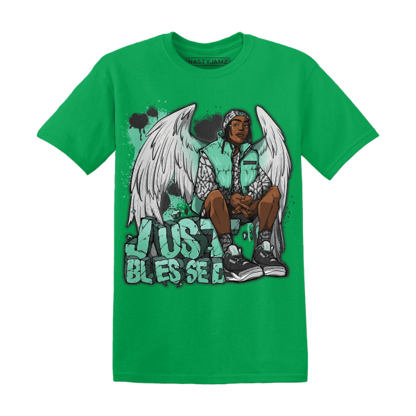 Green Glow 3s T Shirt Match Just Blessed Jezsport.com