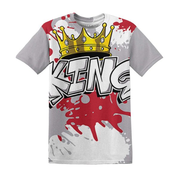 Cement Grey 3s T Shirt Match KING 3D All-Over Print T Shirt Jezsport.com