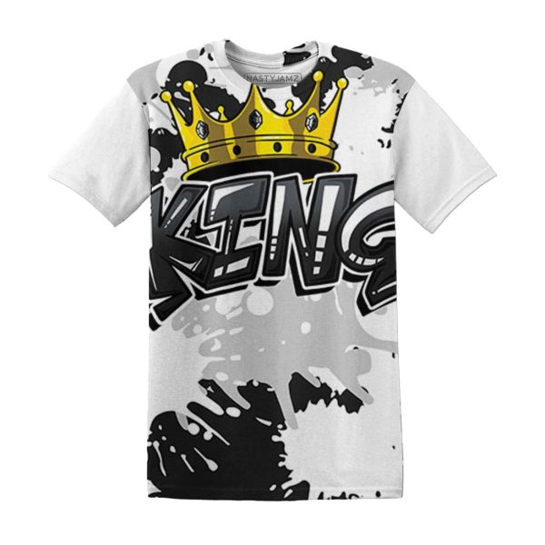 White Thunder 4s T Shirt Match KING 3D All-Over Print T Shirt Jezsport.com