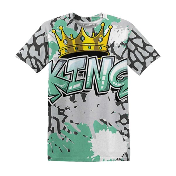 Green Glow 3s T Shirt Match KING 3D Jezsport.com