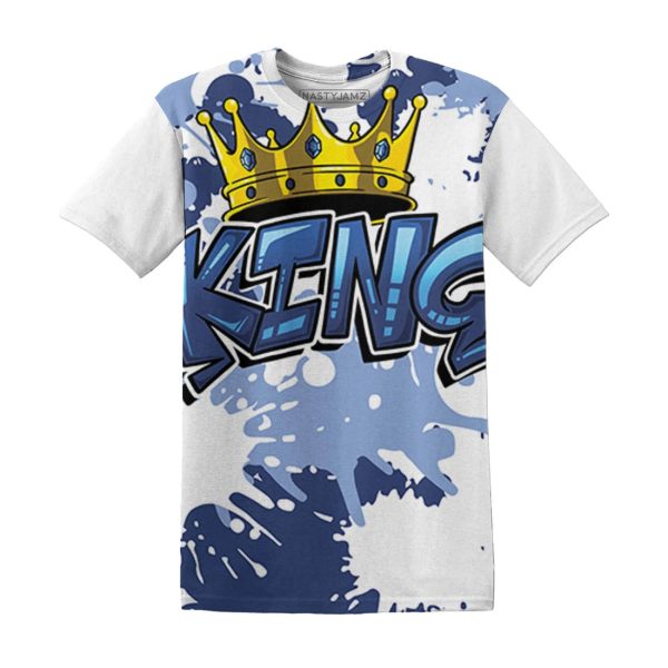 Midnight Navy 5s T Shirt Match KING 3D All-Over Print T Shirt Jezsport.com