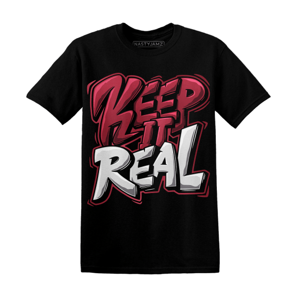 High 85 Metallic Burgundy 1s T Shirt Match Keep Real Jezsport.com