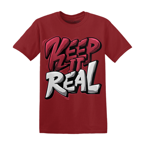 High 85 Metallic Burgundy 1s T Shirt Match Keep Real Jezsport.com