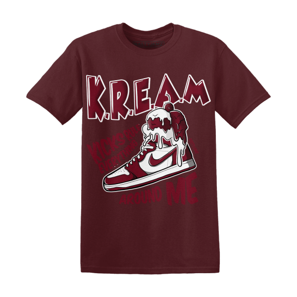 High White Team Red 1s T Shirt Kream Sneaker Jezsport.com