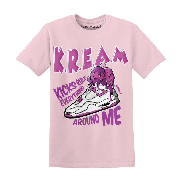 GS Hyper Violet 4s T Shirt Kream Sneaker Jezsport.com