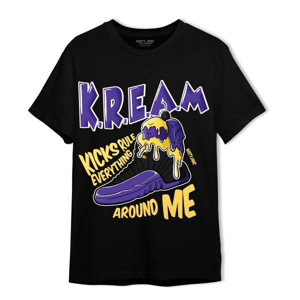 Field Purple 12s T Shirt Match Kream Sneaker Jezsport.com