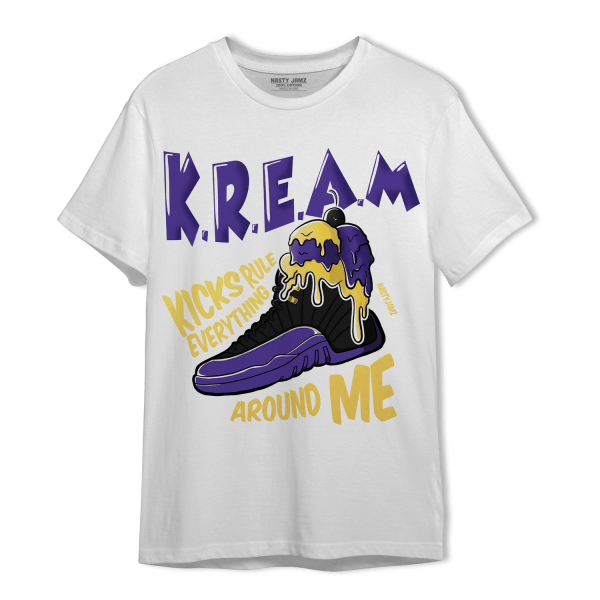 Field Purple 12s T Shirt Match Kream Sneaker Jezsport.com