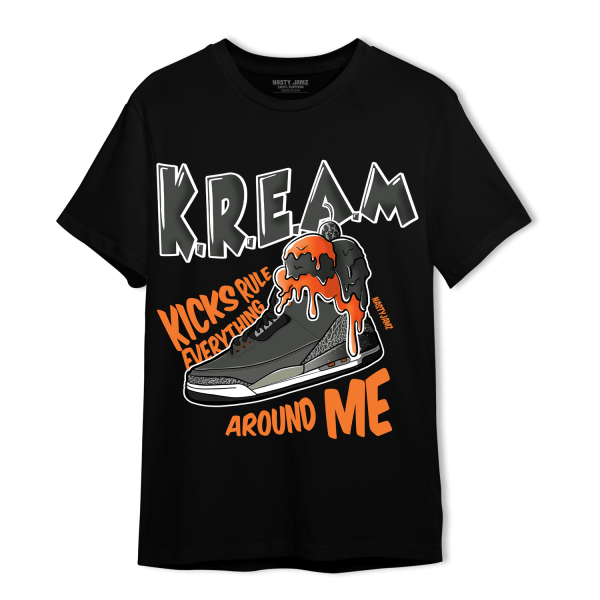 Fear Pack 3s T Shirt Match Kream Sneaker Jezsport.com