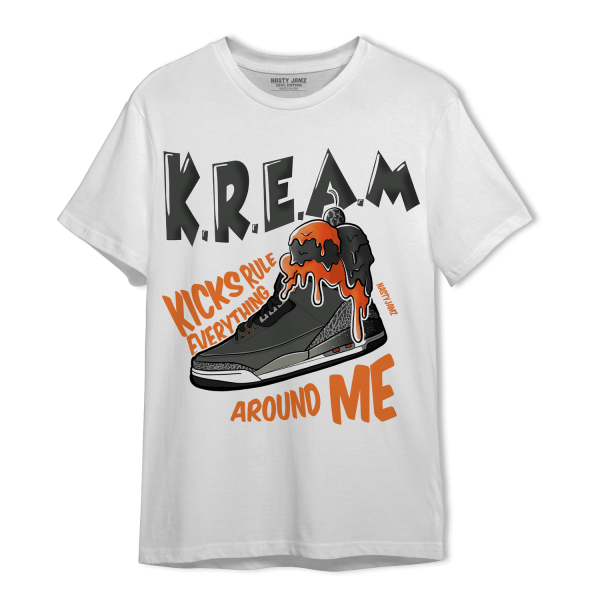 Fear Pack 3s T Shirt Match Kream Sneaker Jezsport.com