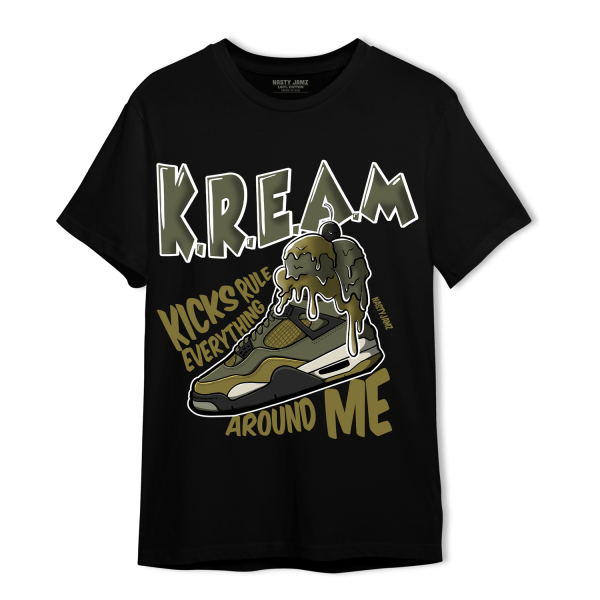 SE Craft Medium Olive 4s T Shirt Match Kream Sneaker Jezsport.com