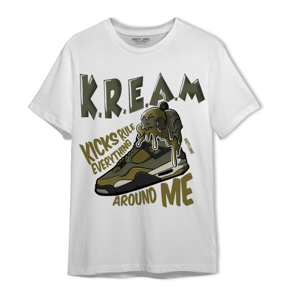 SE Craft Medium Olive 4s T Shirt Match Kream Sneaker Jezsport.com