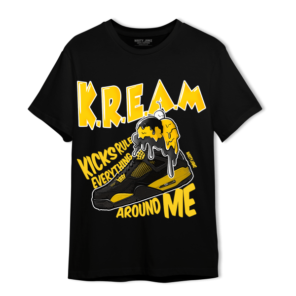 Thunder 4s T Shirt Match Kream Sneaker Jezsport.com