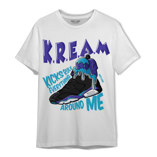 Aqua 6s T Shirt Match Kream Sneaker Jezsport.com