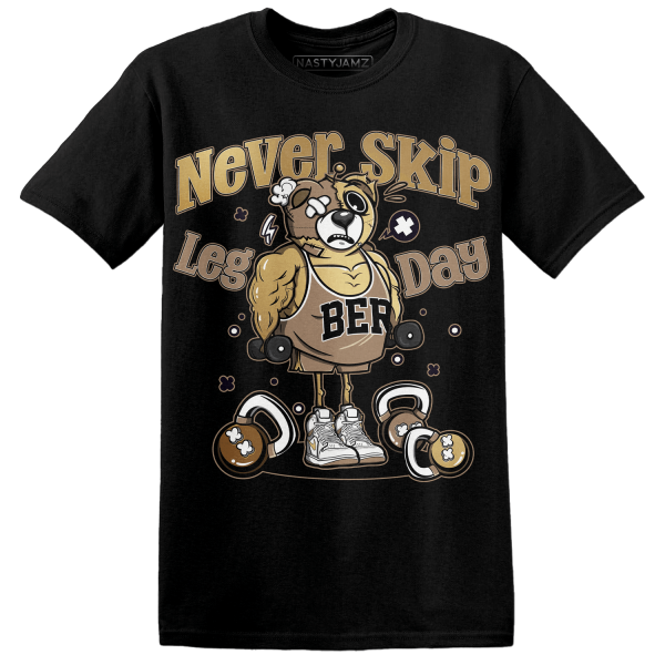 High OG Metallic Gold 1s T Shirt Match Leg Day BER Jezsport.com