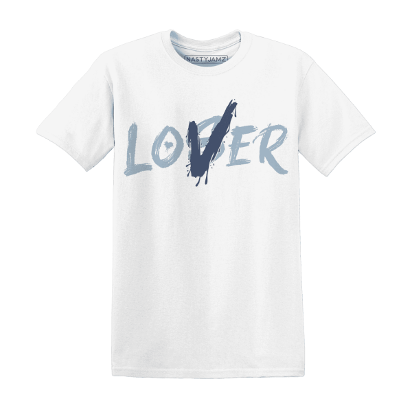 Mid Diffused Blue Grey 1s T Shirt Match Loser Lover Jezsport.com