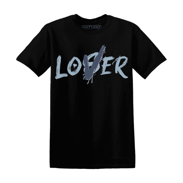 Mid Diffused Blue Grey 1s T Shirt Match Loser Lover Jezsport.com