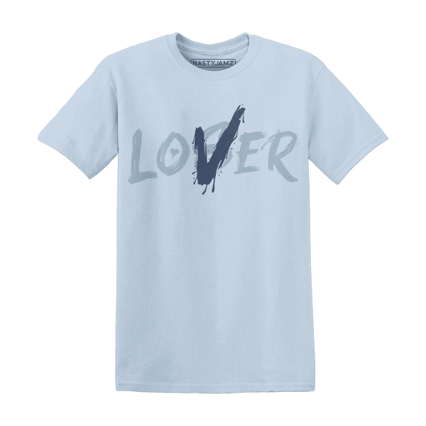 Mid Diffused Blue Grey 1s T Shirt Match Loser Lover Jezsport.com