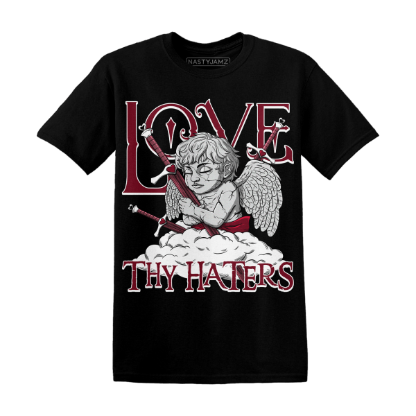 High White Team Red 1s T Shirt Love Thy Haters Angel Jezsport.com