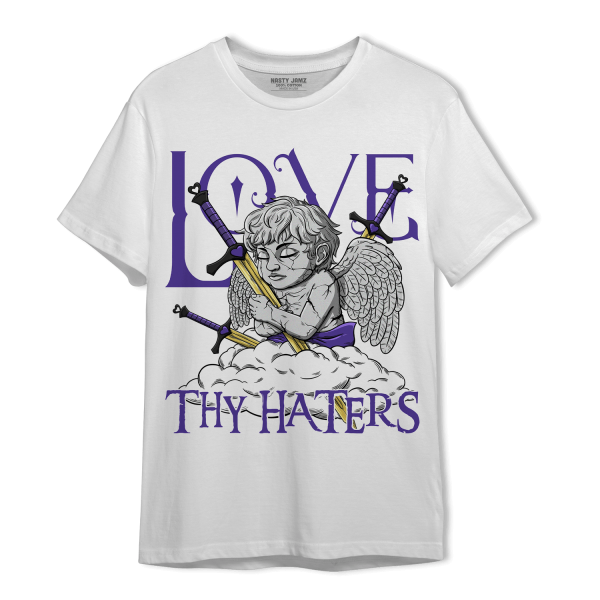 Field Purple 12s T Shirt Match Love Thy Haters Angel Jezsport.com