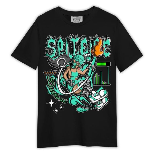 Black Green Glow 3s Shirt, Spit Fire Shirt Outfit 1305 LGH Matching Jordan Shirt Jezsport.com