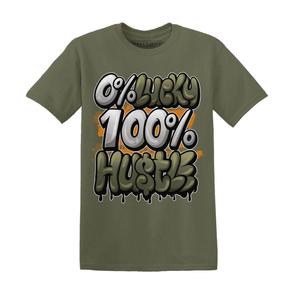 Olive 5s T Shirt Match Lucky Hustle Jezsport.com