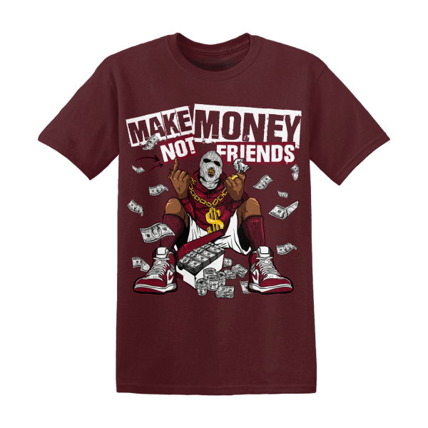 High White Team Red 1s T Shirt Match Make Money Not Friends Jezsport.com