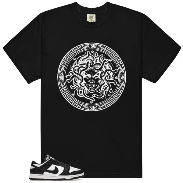 Medusa Shirt to Match Dunk Low White Black Panda Jezsport.com