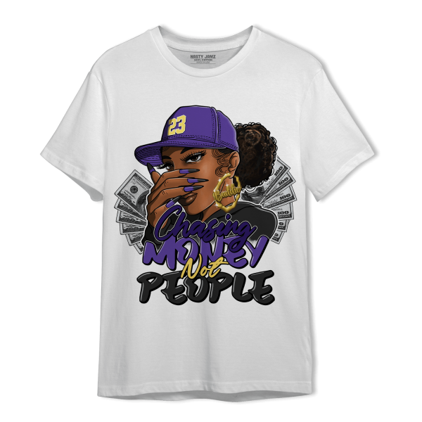 Field Purple 12s T Shirt Match Melanin Chasing Money Jezsport.com