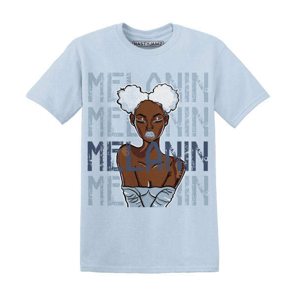 Mid Diffused Blue Grey 1s T Shirt Match Melanin Girl Jezsport.com