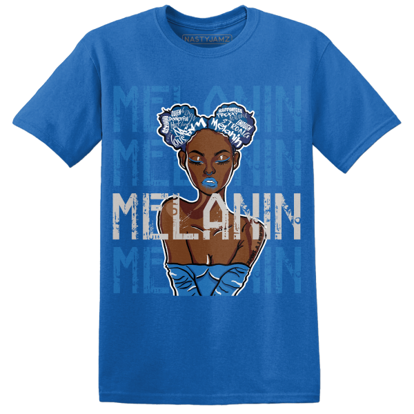 Industrial Blue 4s T Shirt Match Melanin Girl Jezsport.com