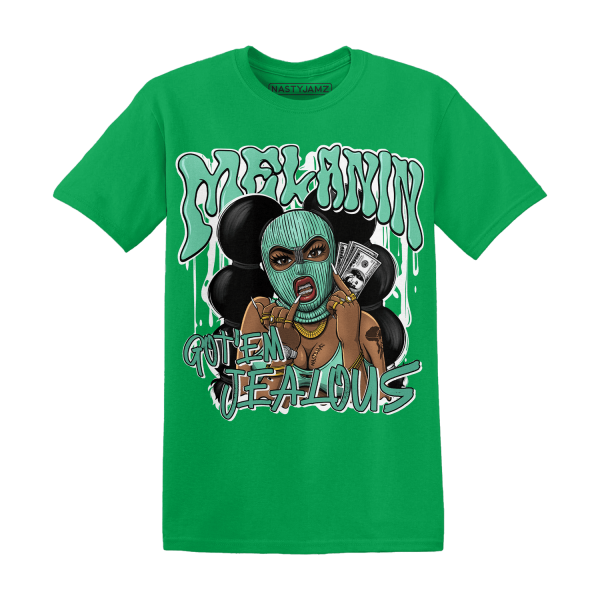 High OG Green Glow 1s T Shirt Match Melanin Got Em Jealous Jezsport.com