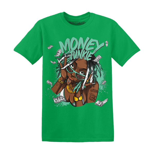 High OG Green Glow 1s T Shirt Match Money Junkie Jezsport.com