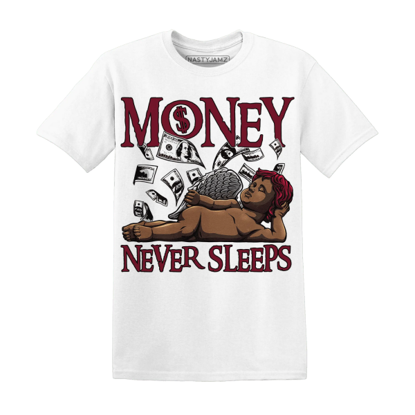 High White Team Red 1s T Shirt Match Money Never Sleeps Jezsport.com