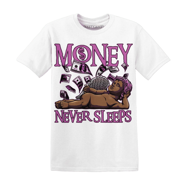 GS Hyper Violet 4s T Shirt Match Money Never Sleeps Jezsport.com