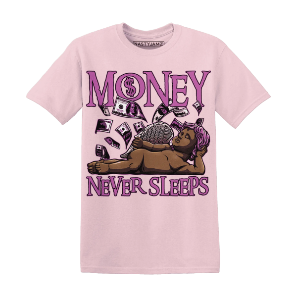 GS Hyper Violet 4s T Shirt Match Money Never Sleeps Jezsport.com