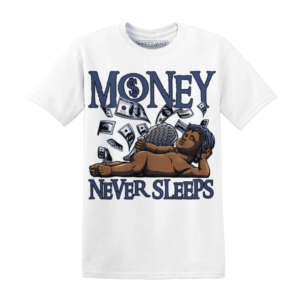 Midnight Navy 5s T Shirt Match Money Never Sleeps Jezsport.com