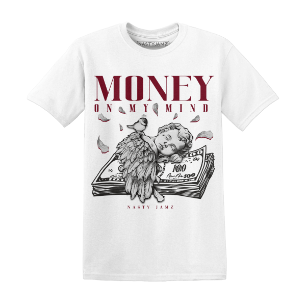 High White Team Red 1s T Shirt Money On My Mind Angel Jezsport.com