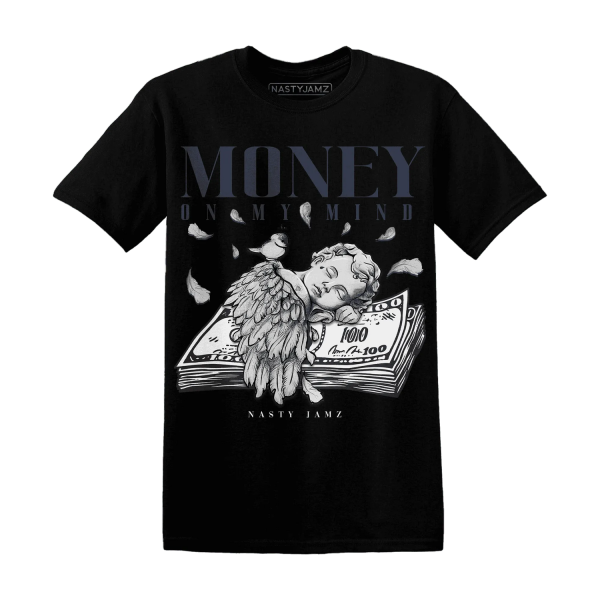 White Navy 6s T Shirt Match Money On My Mind Angel Jezsport.com