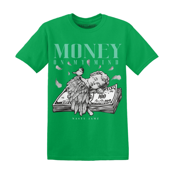 High OG Green Glow 1s T Shirt Money On My Mind Angel Jezsport.com