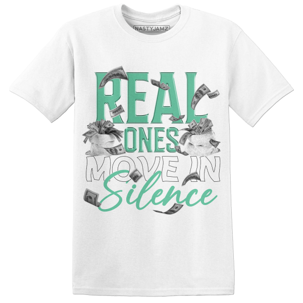 High OG Green Glow 1s T Shirt Match Move In Silence Money Jezsport.com