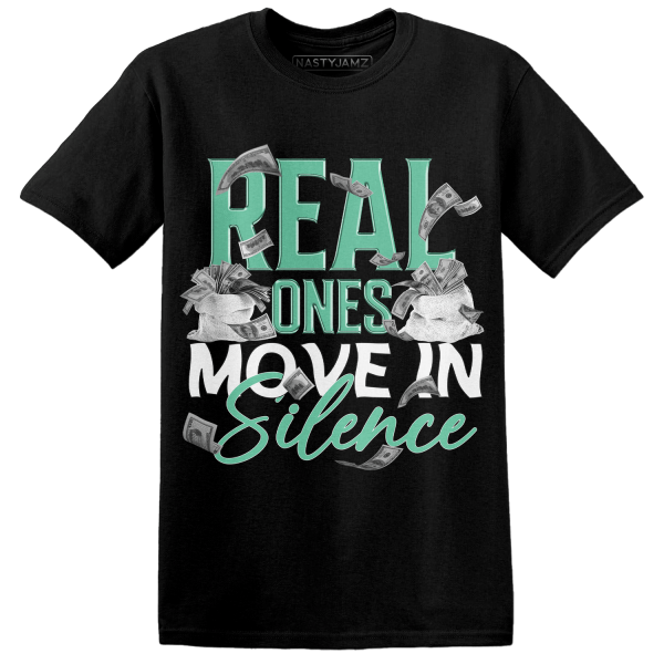 High OG Green Glow 1s T Shirt Match Move In Silence Money Jezsport.com