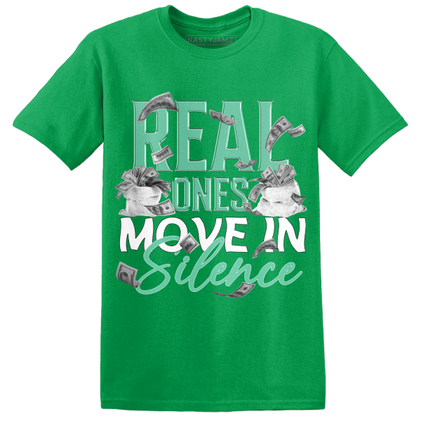 High OG Green Glow 1s T Shirt Match Move In Silence Money Jezsport.com