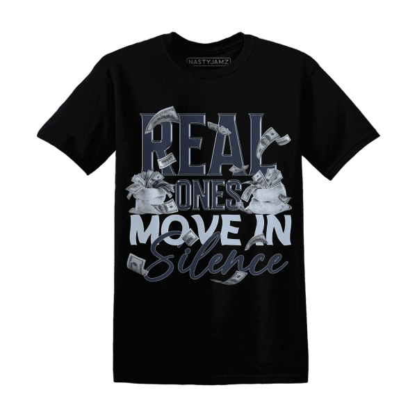 White Navy 6s T Shirt Match Move In Silence Money Jezsport.com