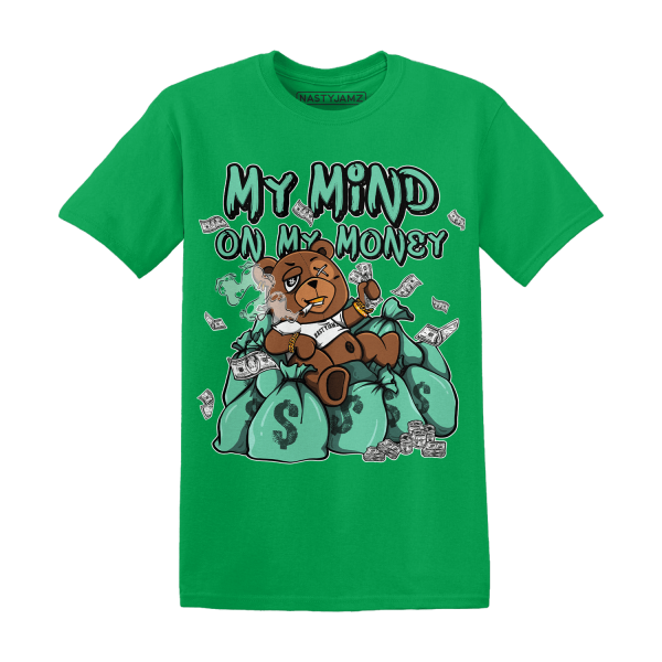 High OG Green Glow 1s T Shirt Match My Mind On My Money BER Jezsport.com