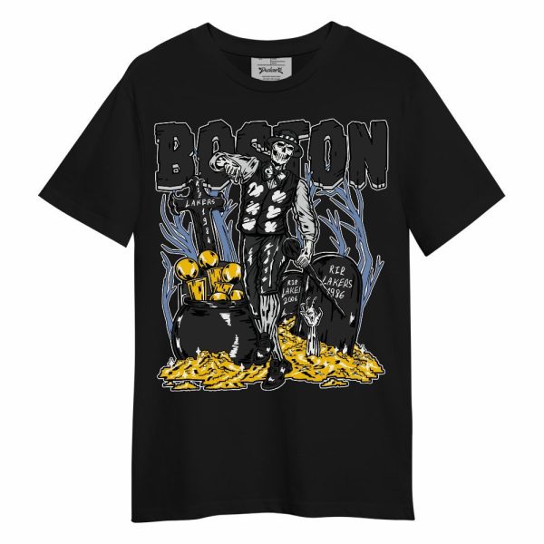 Mid Space Jam 1s Shirt - Goldrush Skeleton Unisex Shirt Matching Jordan Shirt Jezsport.com